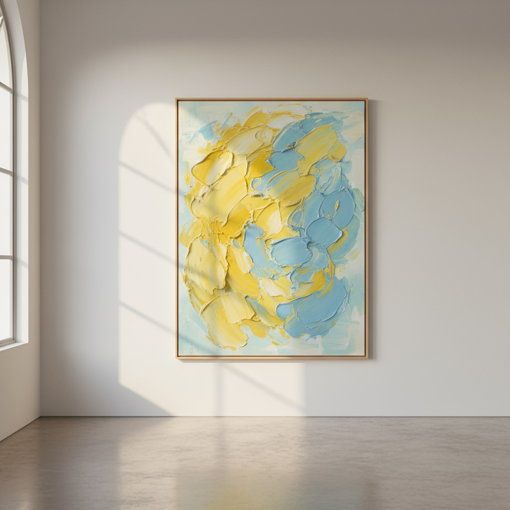 title French (France) Vue d'interieur de galerie d'art avec table resvoltee